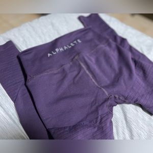 ALPHALETE Purple OG revival Leggings💜 -Medium